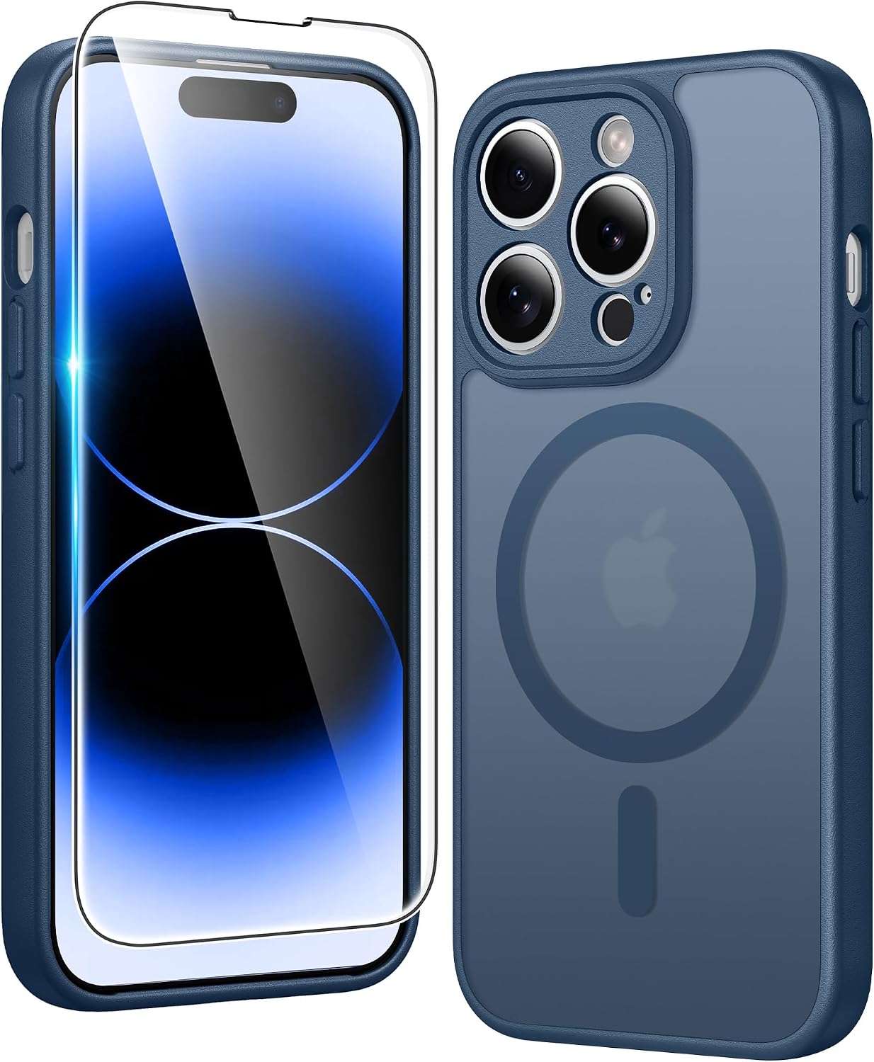 FNTCASE for iPhone 17 Pro Case Clear Magnetic with Screen Protector