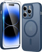 FNTCASE for iPhone 17 Pro Case Clear Magnetic with Screen Protector