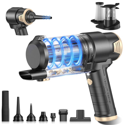 KMM Handheld Car Vacuum Cleaner, Hand Held Vacuum Cleaner and Air Duster