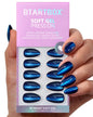 BTArtbox Press On Nails, Cream Puff, Short Almond, Ombre Off White, 32Ct