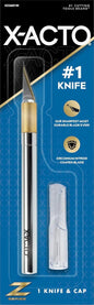 X-ACTO #1 Z-Series Precision Utility Knife, Metal, Silver, Aluminum Handle, Includes Safety Cap - For Precise, Fine Cuts