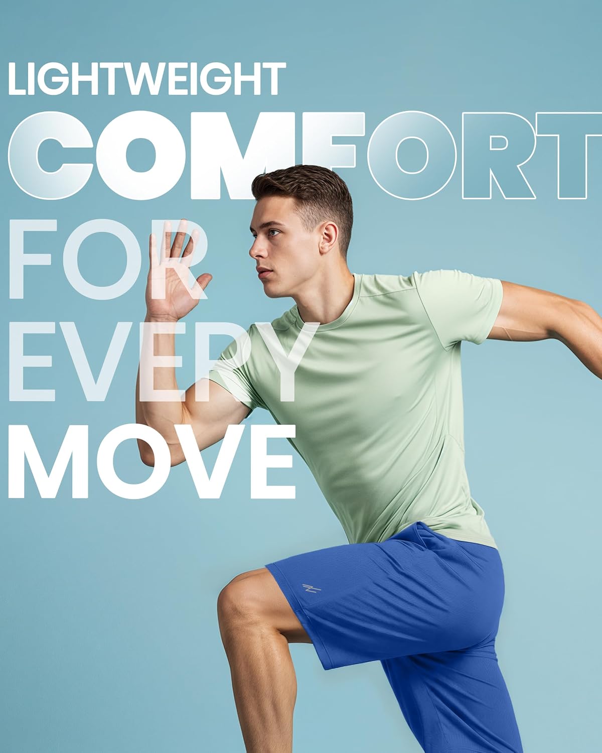 Breathable Mesh Mens Athletic Shorts Loose-Fit Quick Dry Running Gym Shorts