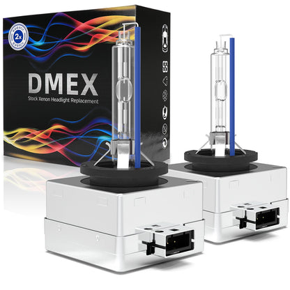 DMEX D3S HID Headlight Bulbs 8000K White Blue Xenon 35W 66340 42403 42302 Replacement - Pack of 2 (Not fit Halogen Headlamp)