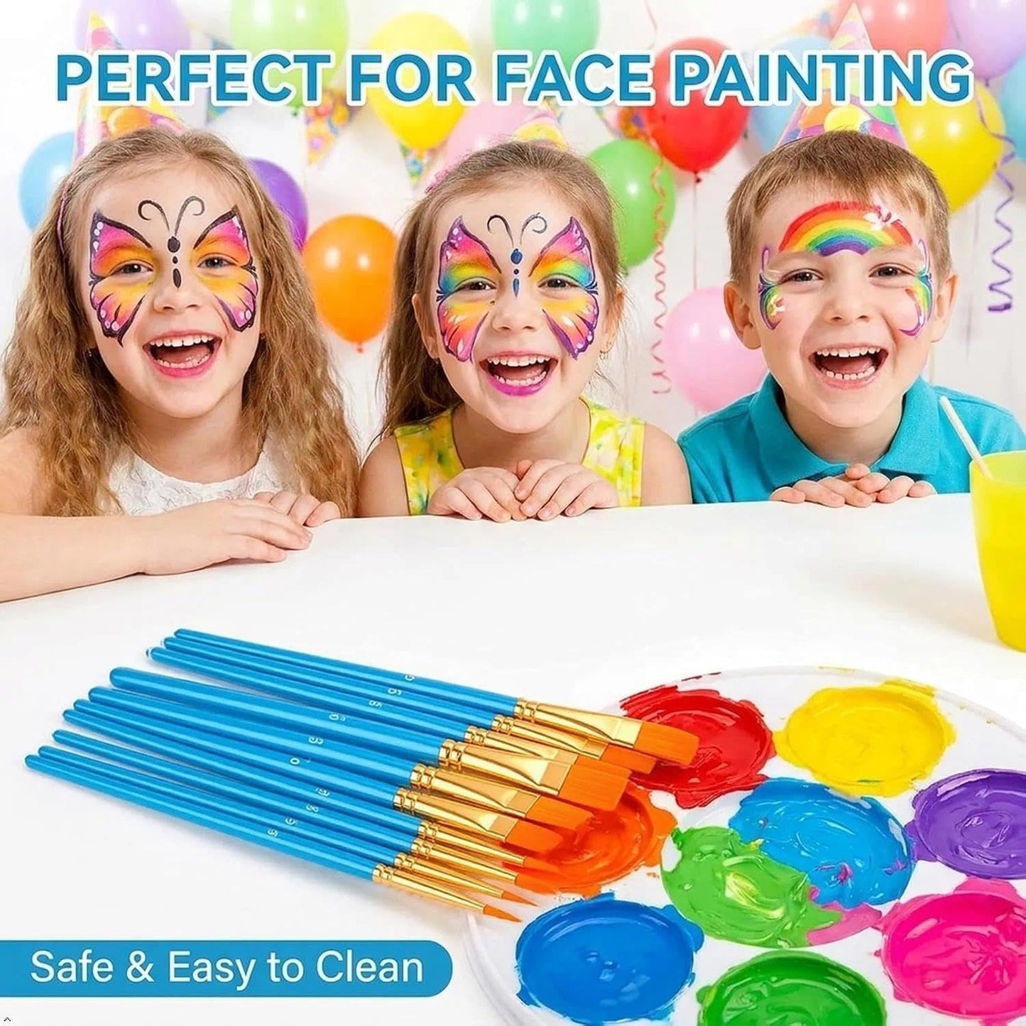 Soucolor Acrylic Paint Brushes Set, 20 Pcs Pointed Tip Artist Paintbrushes
