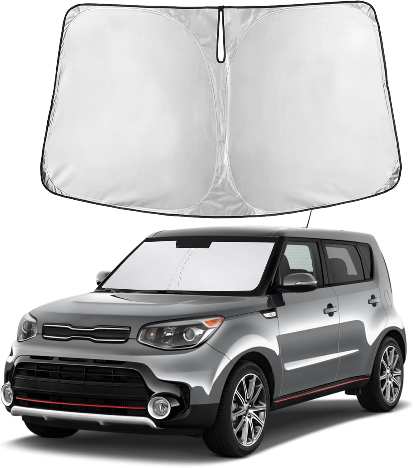 Autovir Windshield Sun Shade, 2017-2026 Tesla Model 3 & Y, 280T Visor Shade