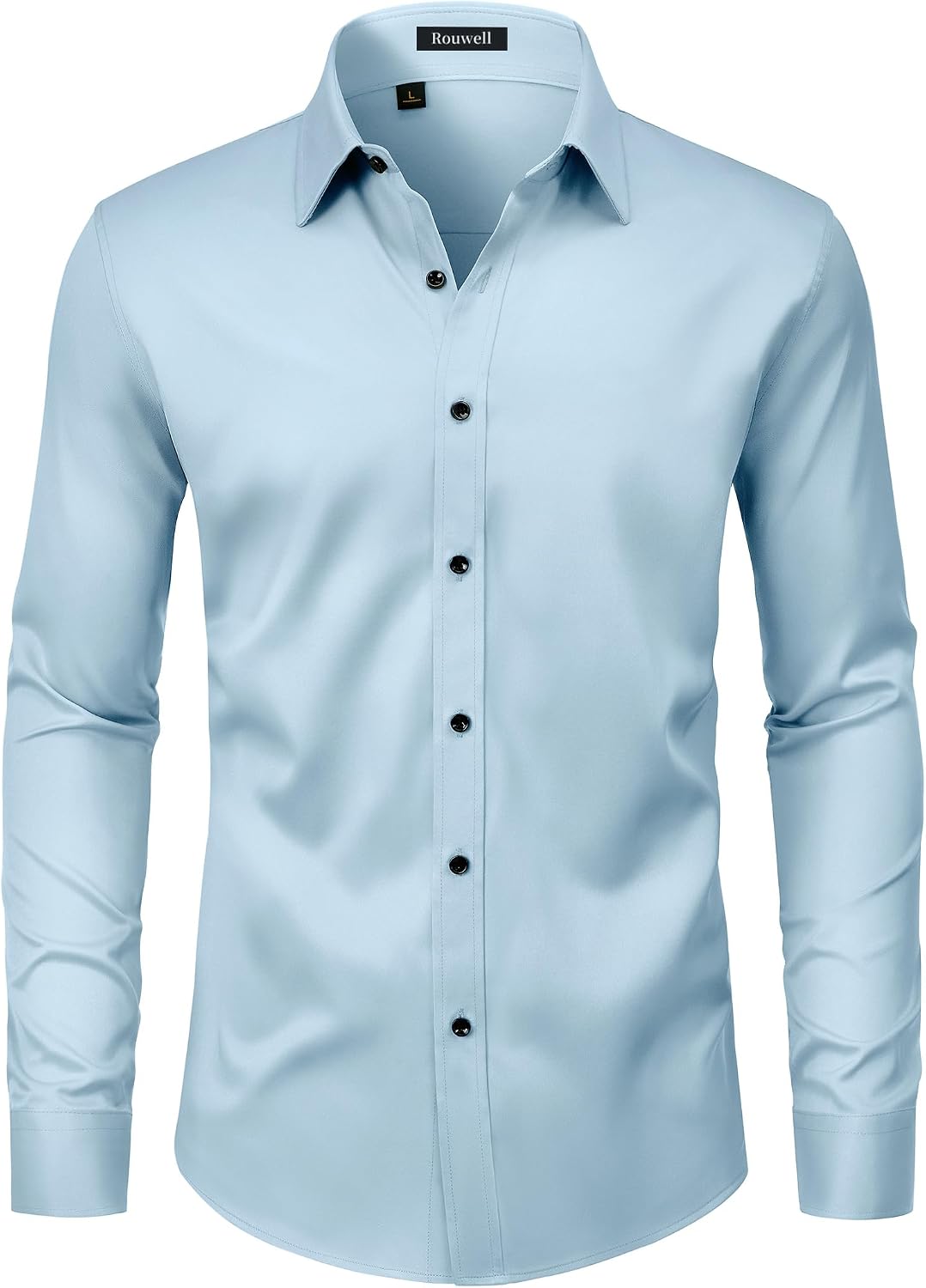 Men’s Wrinkle Free Dress Shirts Regular Fit Long Sleeve Non Iron Business Casual Wedding Stretch Button Down Shirt