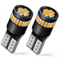 AUXITO 194 LED Bulbs for License Plate Light 168 175 2825 W5W T10 24-SMD 3014 Chipsets 6000K White for Car Dome Door Map Dash Courtesy Cargo License Plate Lights, Pack of 2