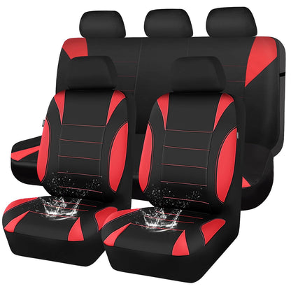 CAR PASS Waterproof Car Seat Covers Front Seats Only with 5mm Composite EVA, Neoprene Car Seat Cover with Separate Headrest Cover, Quick Setup Universal Fit for Car SUV Trucks,Airbag Compatible（Gray