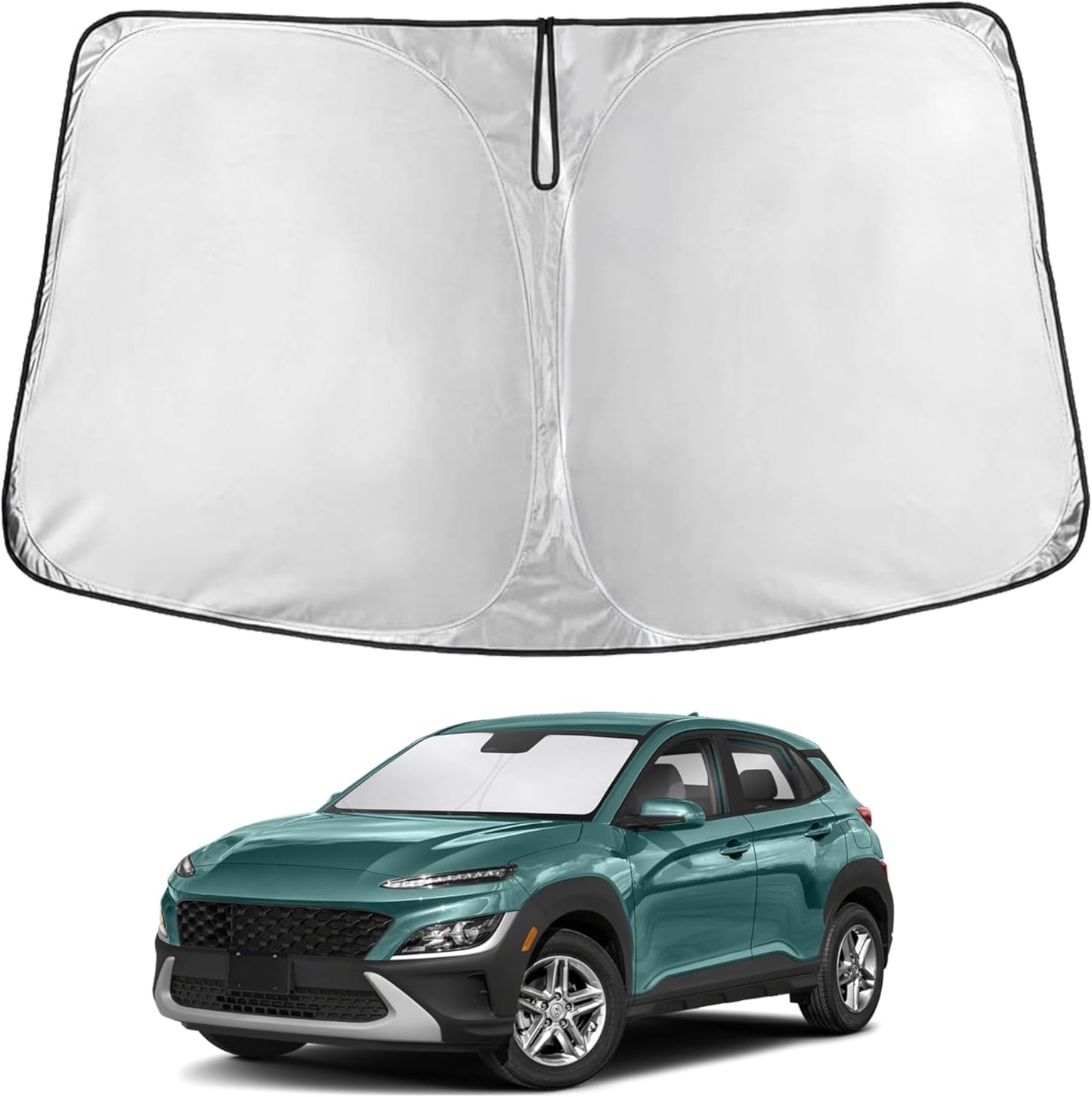 Econour Car Windshield Sun Shade, Front Window Sun Blocker for SUVs,Sedan