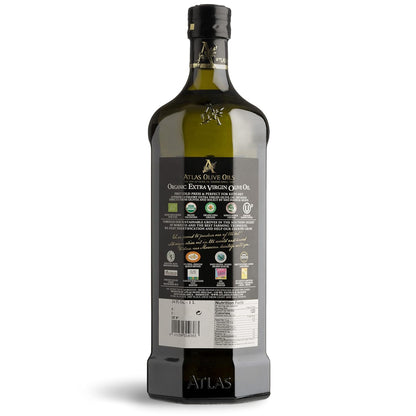 Atlas Organic Extra Virgin Olive Oil, Moroccan, High Polyphenol, 1 L