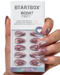 BTArtbox Press On Nails, Cream Puff, Short Almond, Ombre Off White, 32Ct
