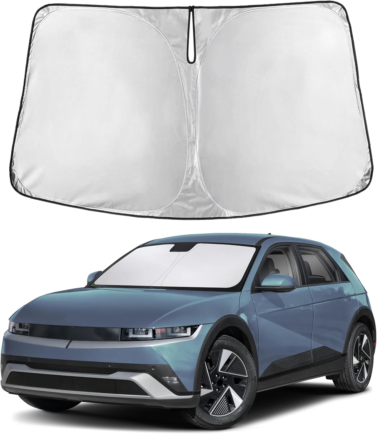 Econour Car Windshield Sun Shade, Front Window Sun Blocker for SUVs,Sedan