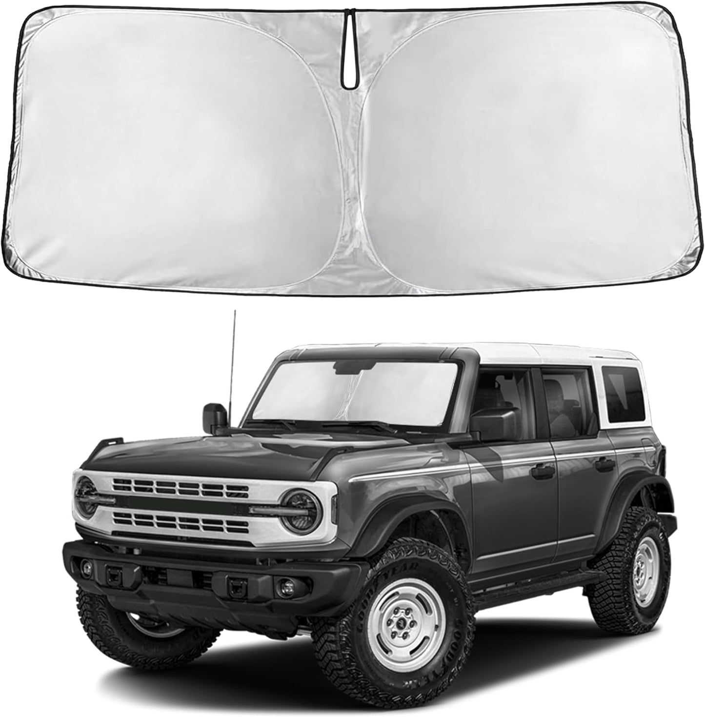 Econour Car Windshield Sun Shade, Front Window Sun Blocker for SUVs,Sedan