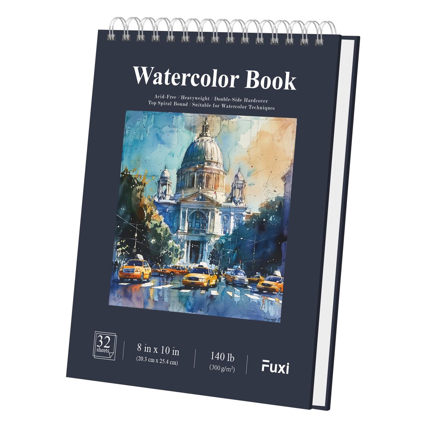 Fuxi 9" x 12" Sketch Book_Top Spiral Bound Sketchbook_100Sheets 68lb/100gsm