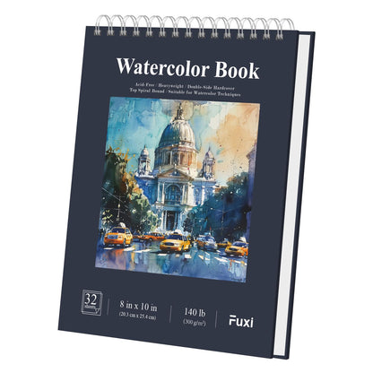Fuxi 9" x 12" Sketch Book_Top Spiral Bound Sketchbook_100Sheets 68lb/100gsm
