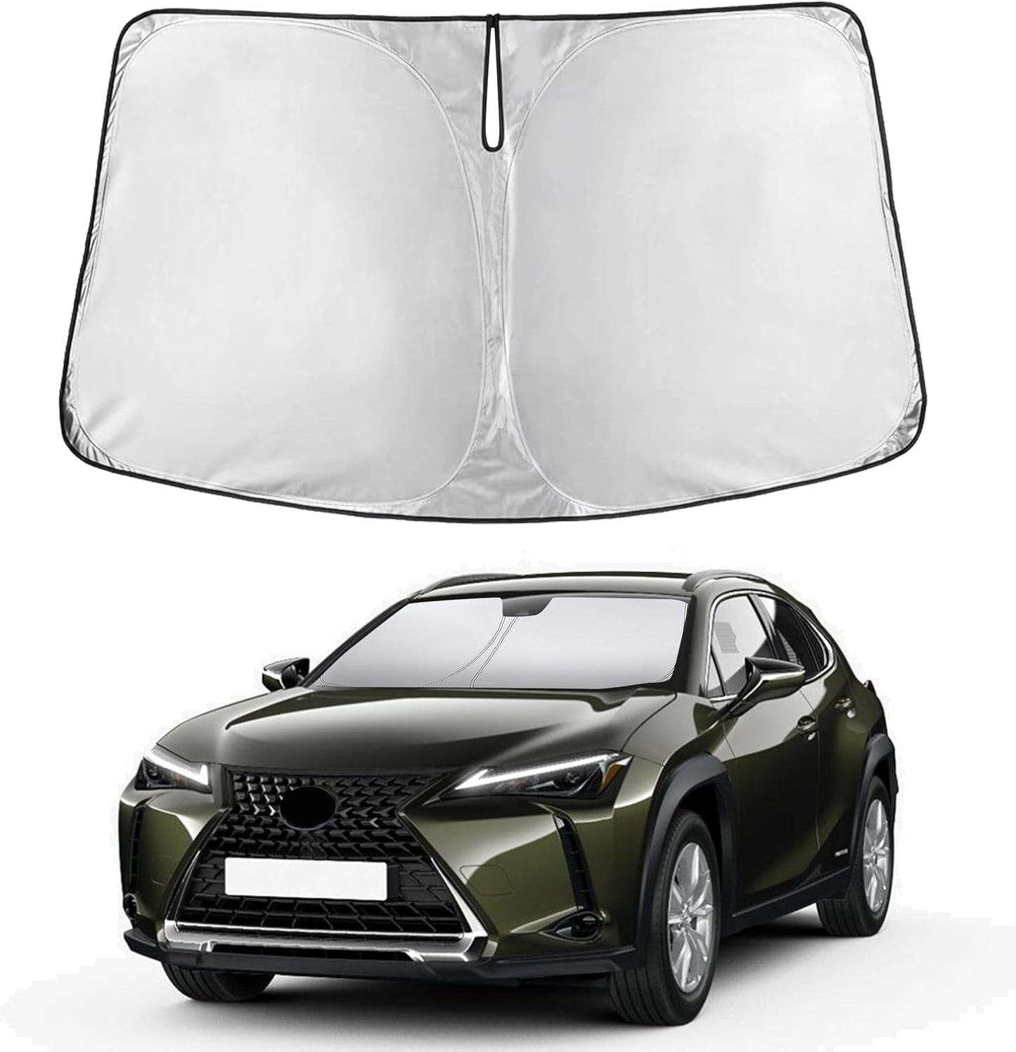 Econour Car Windshield Sun Shade, Front Window Sun Blocker for SUVs,Sedan