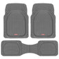 Motor Trend -2 Piece Front Car Floor Mats- Black FlexTough Contour Liners-Deep Dish Heavy Duty Rubber Floor Mats for Car SUV Truck & Van-All Weather Protection, Universal Trim to Fit
