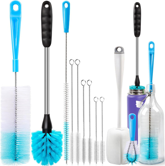 Holikme Bottle Brush Tube Cleaning Lab Set with Long Handle,White