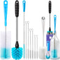 Holikme Bottle Brush Tube Cleaning Lab Set with Long Handle,White