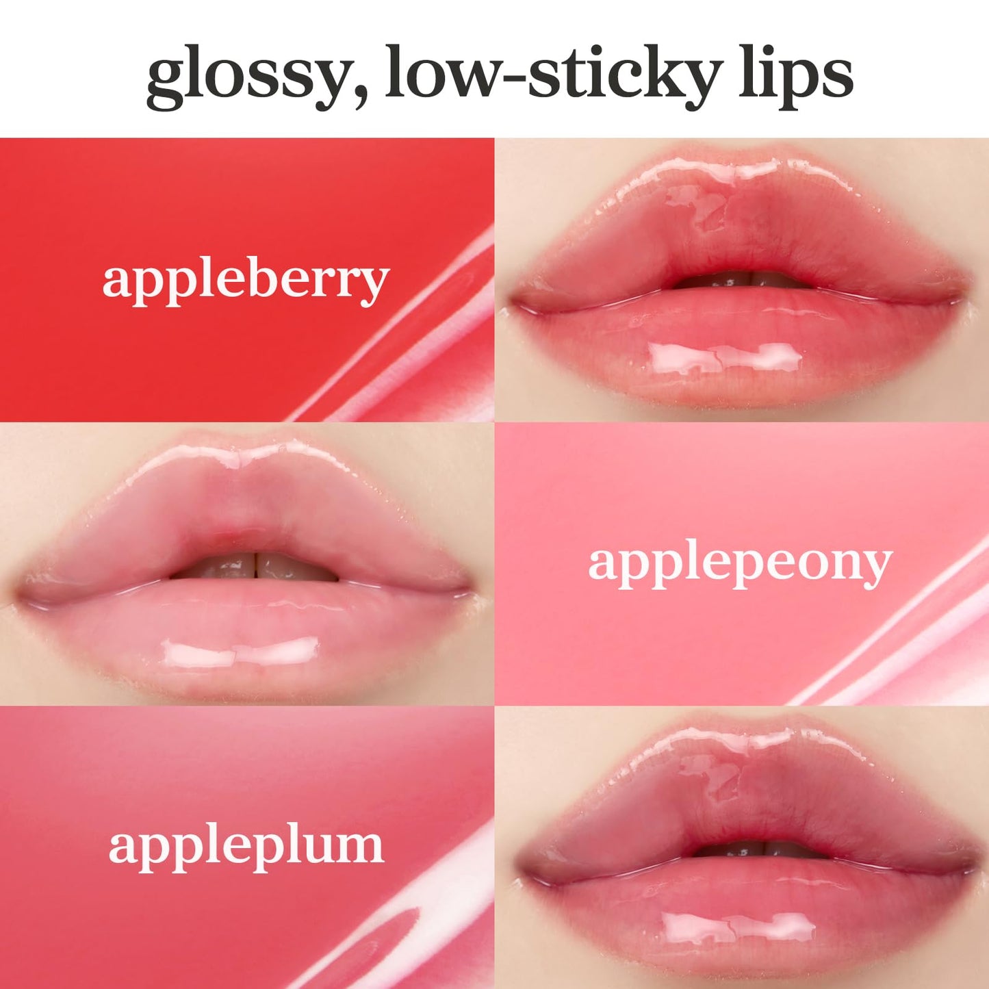 NOONI Korean Lip Oil - Applepeony - pH Color-Changing Plumping Lip Gloss