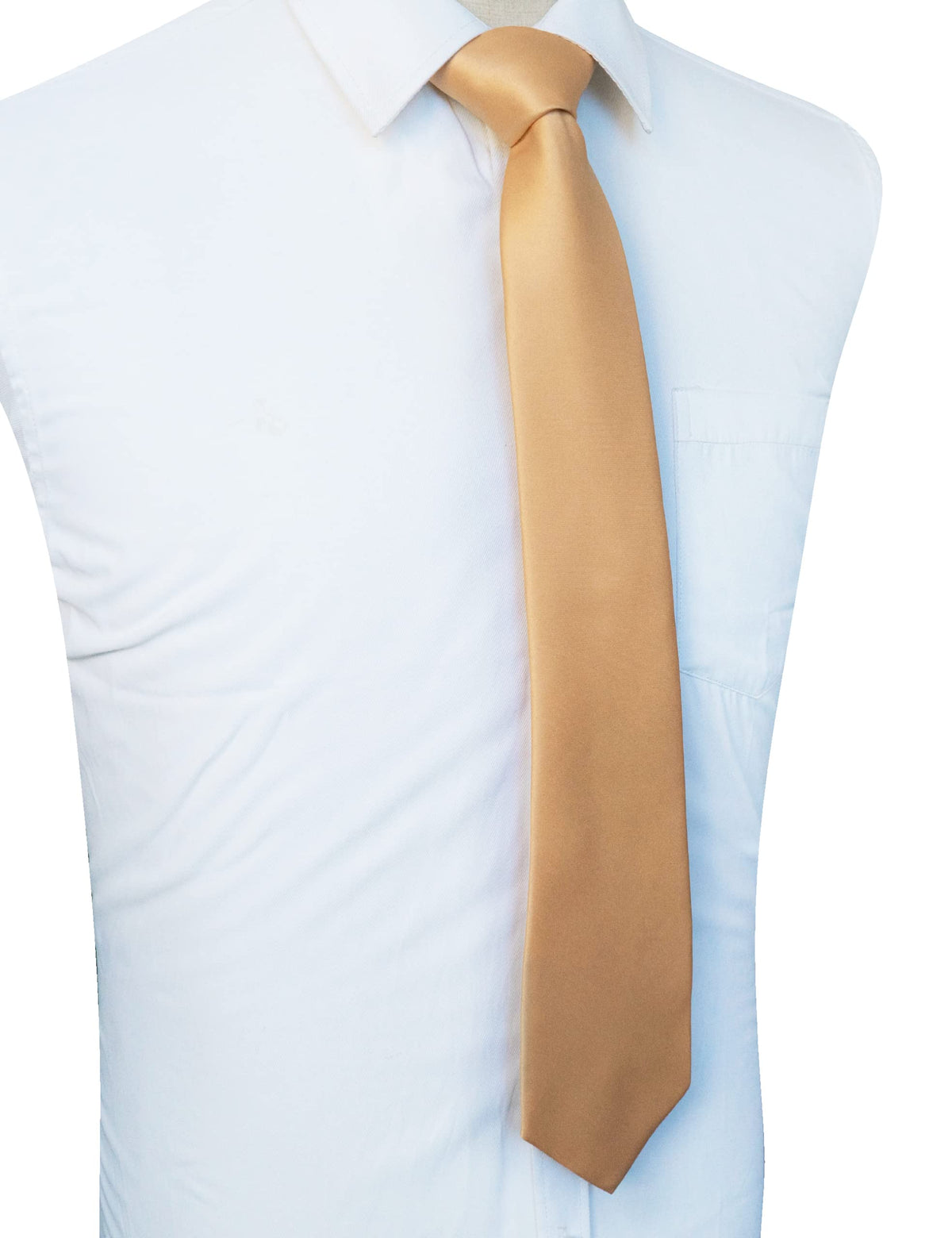JEMYGINS Solid Color Tie Mens Necktie for Business and Wedding