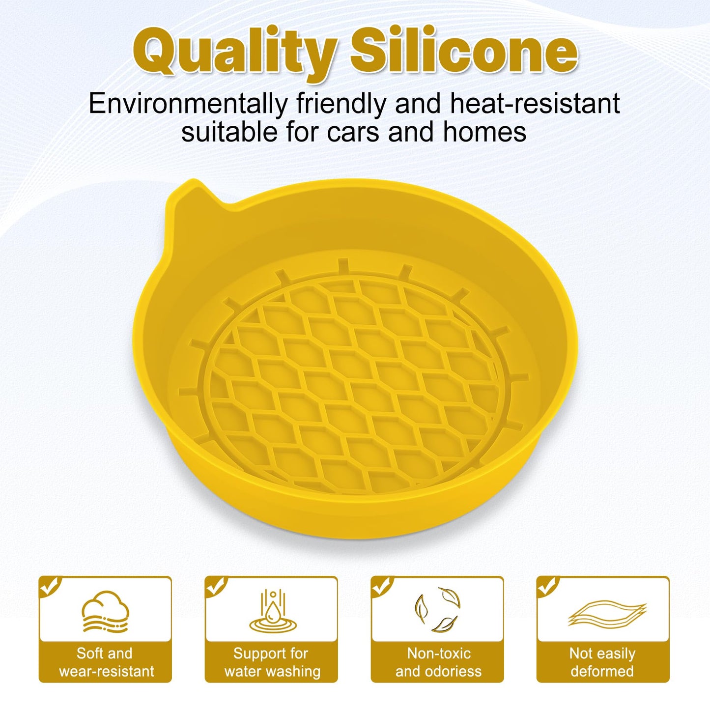 SINGARO Car Cup Holder Coaster, Silicone Cup Holder Insert, Universal Non-Slip Cup Holders, Car Accessories Interior for Women and Man Interior Sets 4 Pack Black