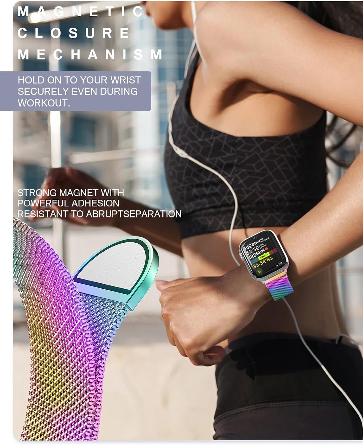 Original Milanese Loop Compatible with Apple Watch Bands for Women & Men