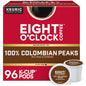 Eight O'Clock Coffee Hazelnut, Single-Serve Keurig K-Cup Pods, Flavored Medium Roast Coffee Pods, 96 Count
