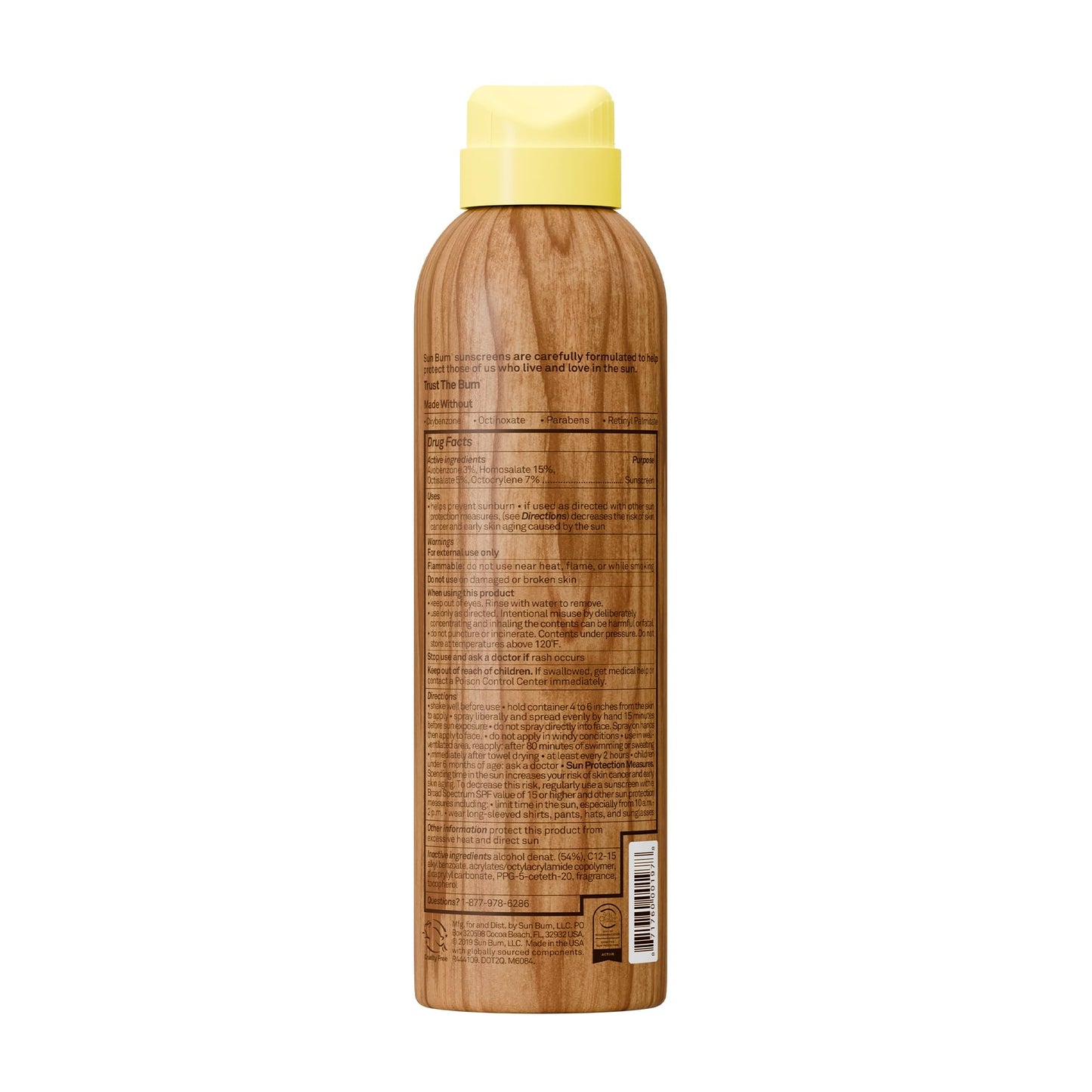Sun Bum Original SPF 50 Broad Spectrum Sunscreen Body Spray - 6 oz (2-Pack)