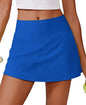 PINSPARK 14" Womens Tennis Skirt High Waisted Golf Skort with 2 Pockets
