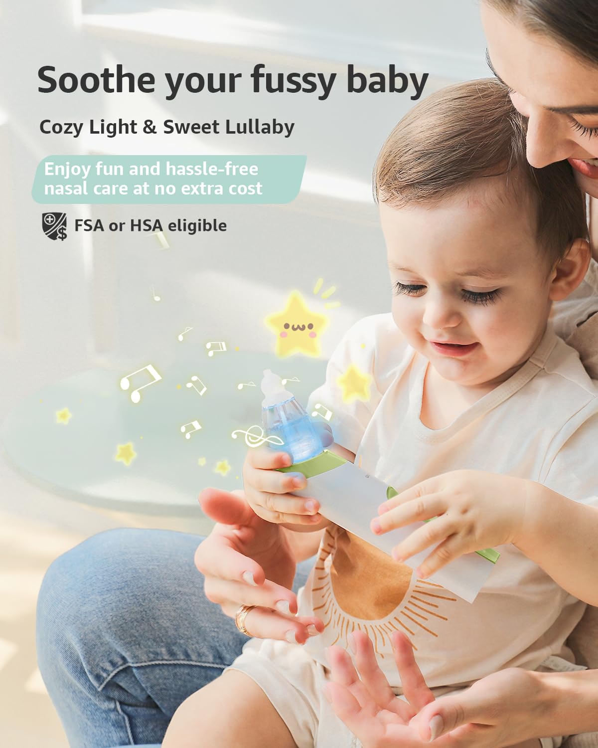 GROWNSY Nasal Aspirator for Baby, Electric Nose Sucker, Powerful Suction