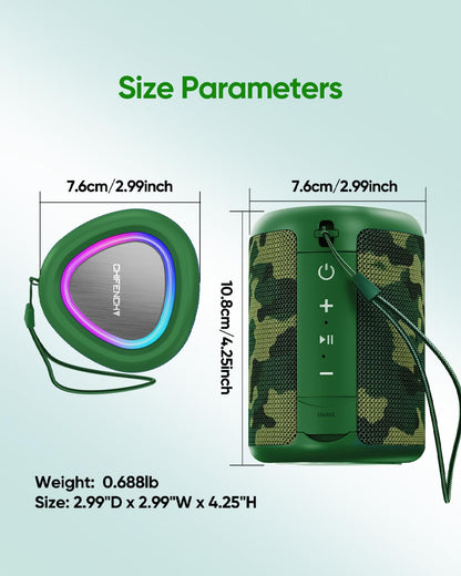 Portable Bluetooth Speaker Beach Essentials: IPX5 Waterproof for Outdoor