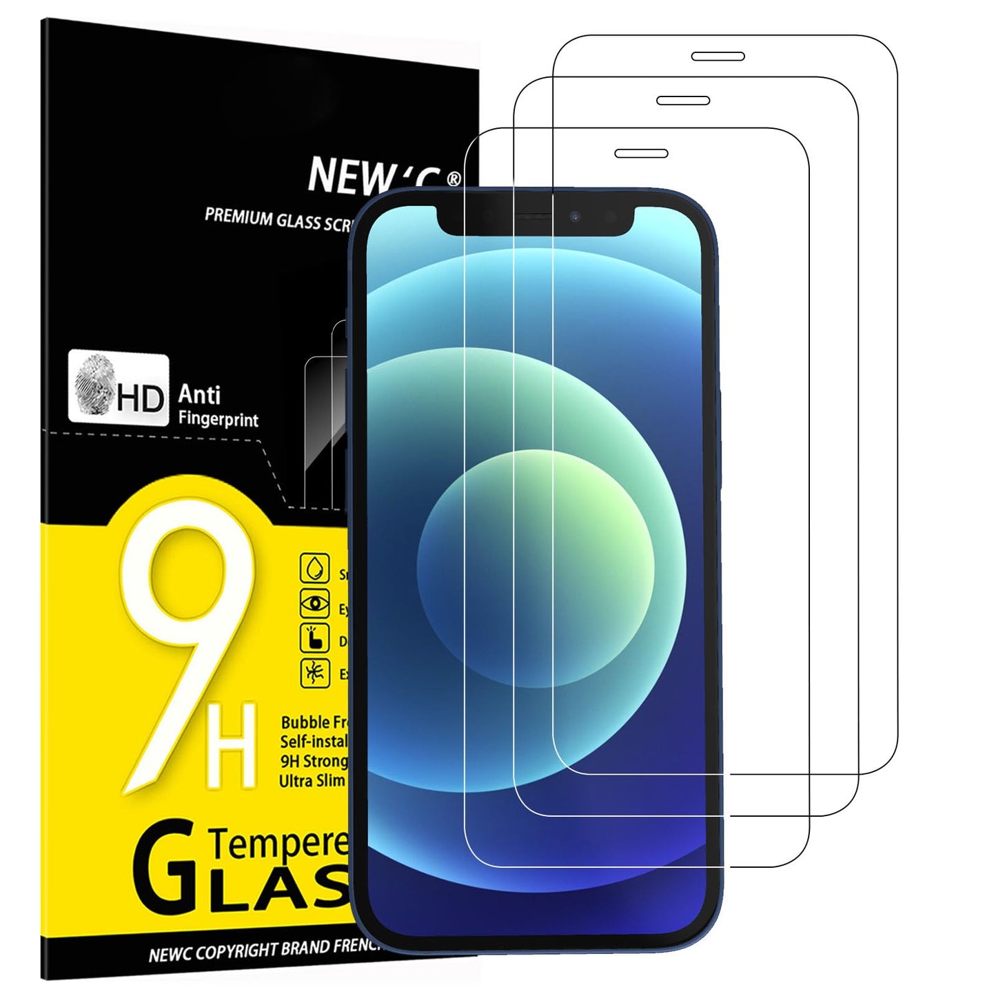 NEW'C for iPhone 17, iPhone 17 Pro, iPhone 16 Pro Screen Protector