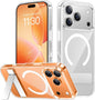 SPIDERCASE Magnetic for iPhone 17 Pro Max Case,with Kickstand,Clear