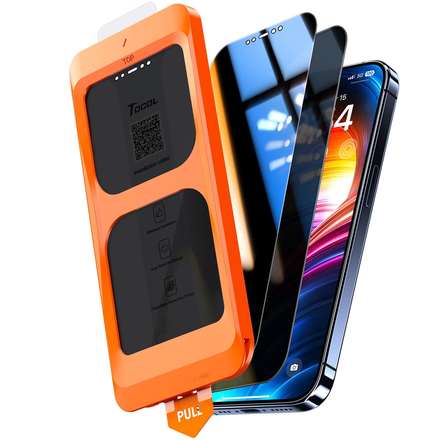 TOCOL for iPhone 17 Pro Max Screen Protector, Clear