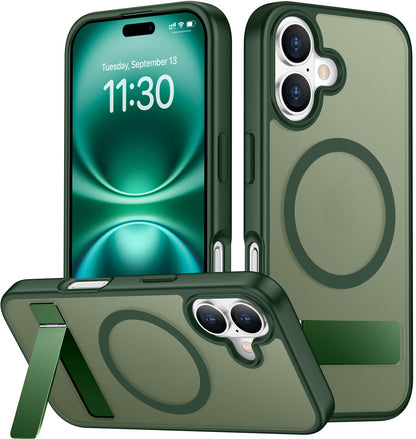 SPIDERCASE Magnetic for iPhone 17 Pro Max Case,with Kickstand,Clear