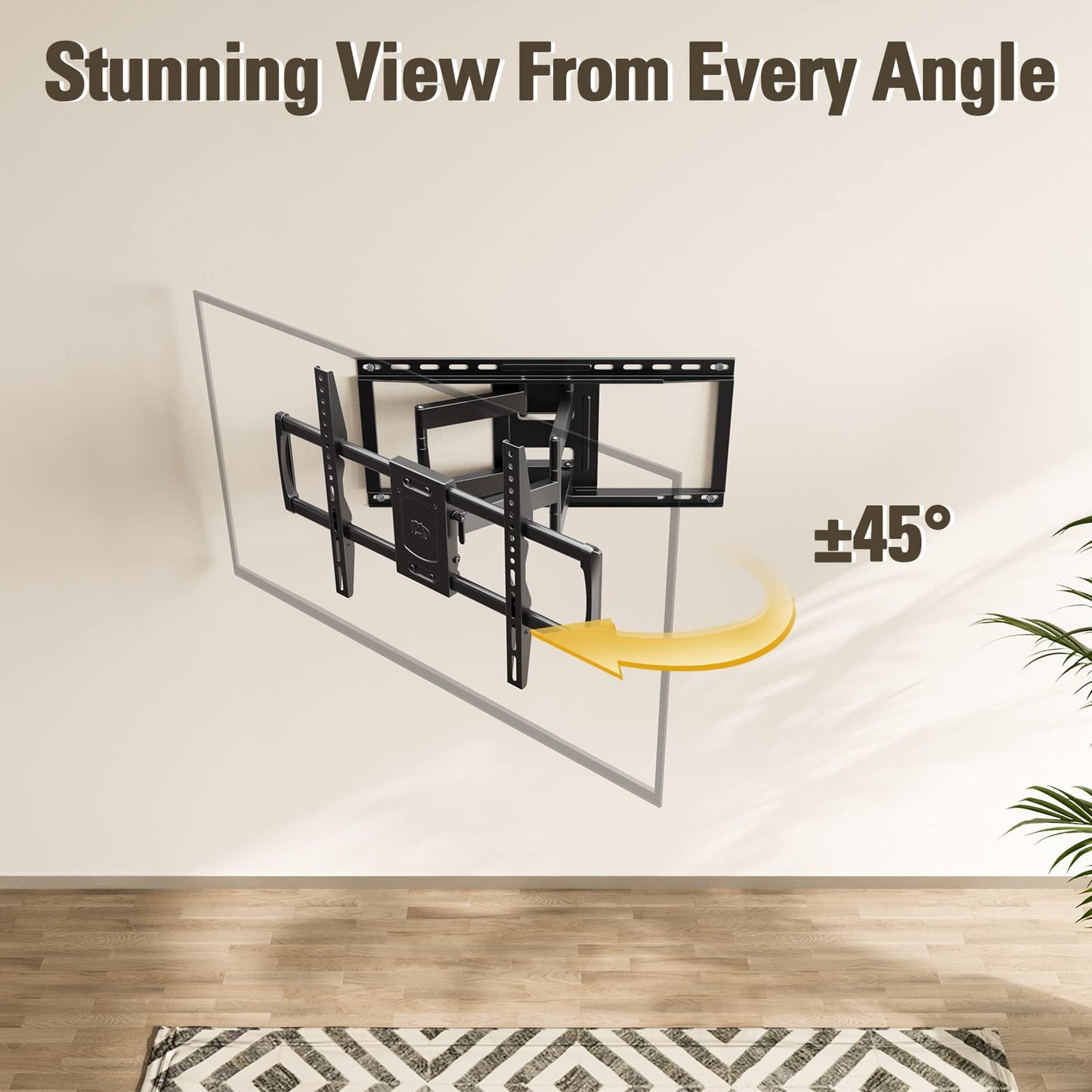 Mounting Dream Full Motion TV Wall Mount for 32-70 Inch TVs up to 99lbs