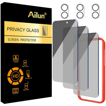 Ailun Privacy Screen Protector+Camera Lens Protector for iPhone 17 Pro Max
