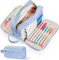 Sooez High Capacity Pencil Case, Soft Corduroy Pencil Pouch