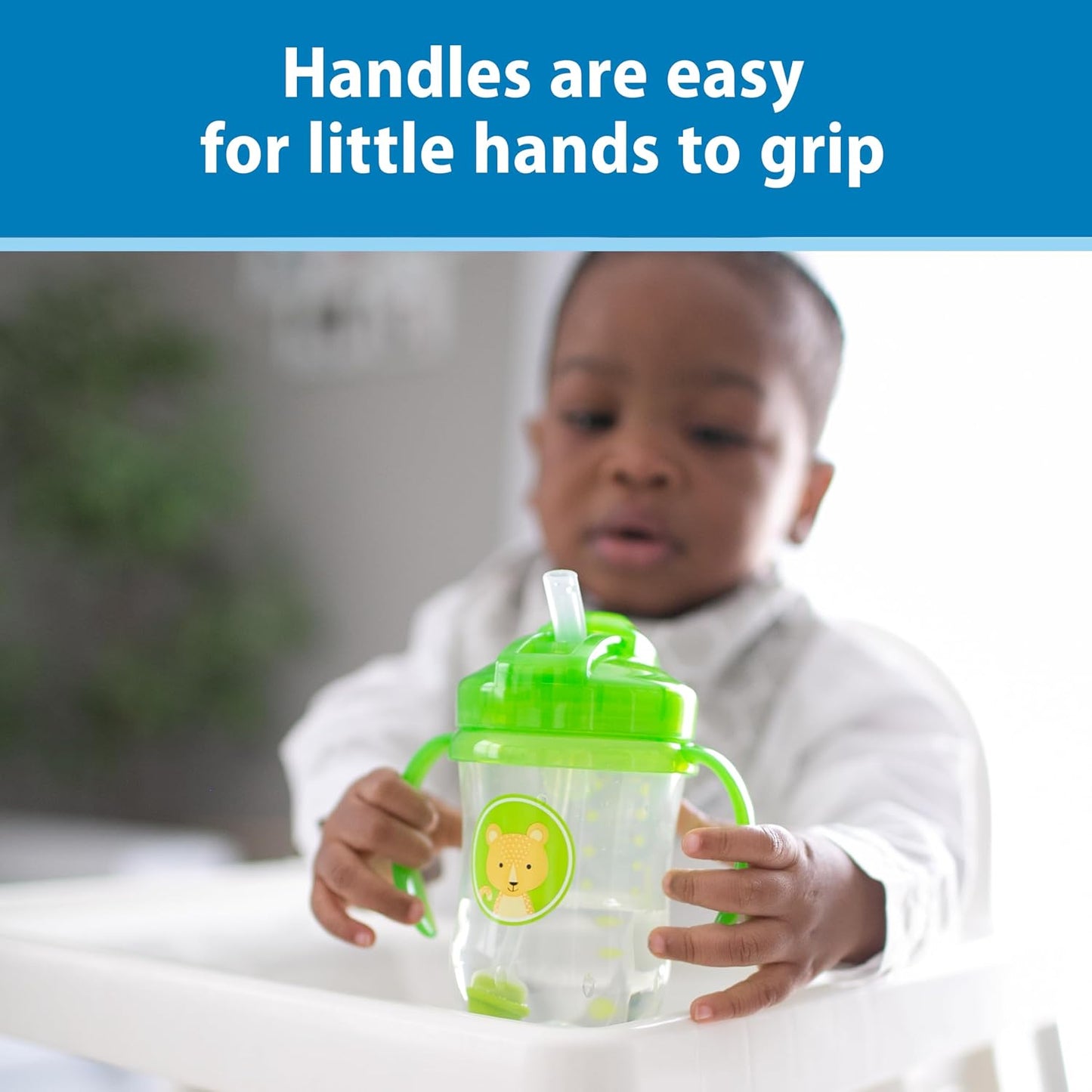 Dr. Brown's Milestones Baby's First Straw Cup, Blue, 1-Pack