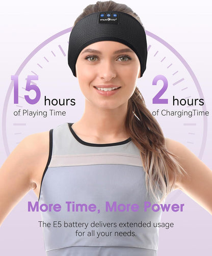 MUSICOZY Sleep Headphones Bluetooth Headband Headphones for Side Sleepers