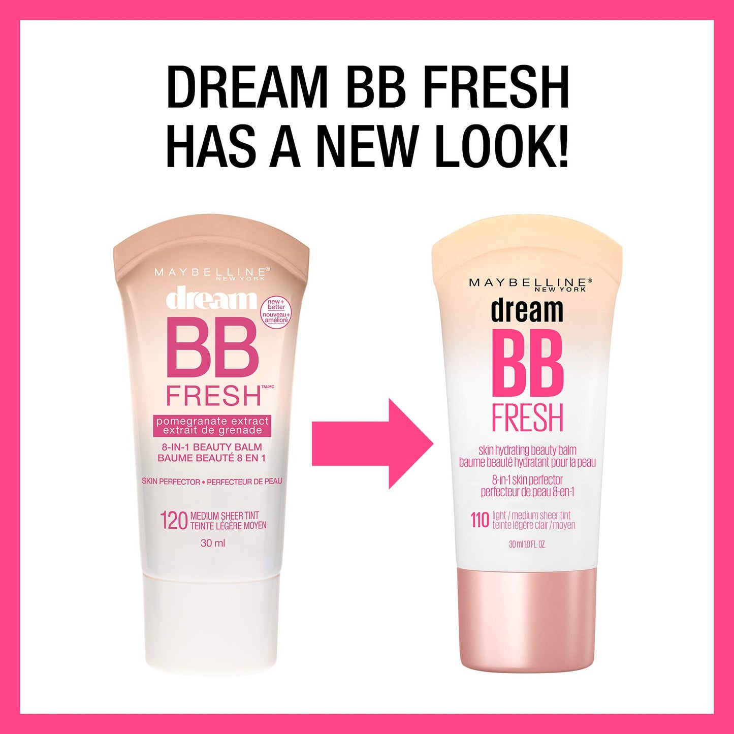 MAYBELLINE Dream Fresh Skin Hydrating BB Cream, 8-in-1 Skin Perfecting Beauty Balm With Broad Spectrum Spf 30, Sheer Tint Coverage, Oil-Free, Deep, 1 Fl Oz