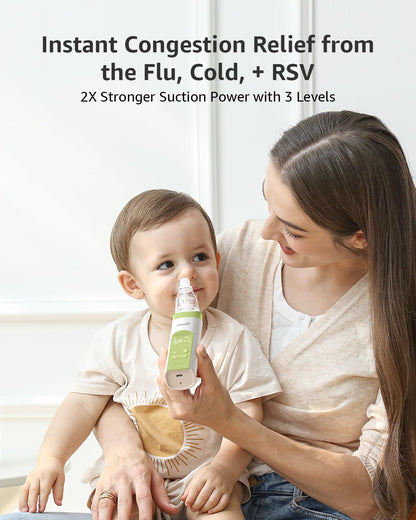 GROWNSY Nasal Aspirator for Baby, Electric Nose Sucker, Powerful Suction