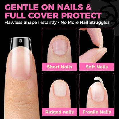 UNA GELLA 9 in 1 Gel Nail Glue U V Super Hold for Gel Nails Tips 10ml