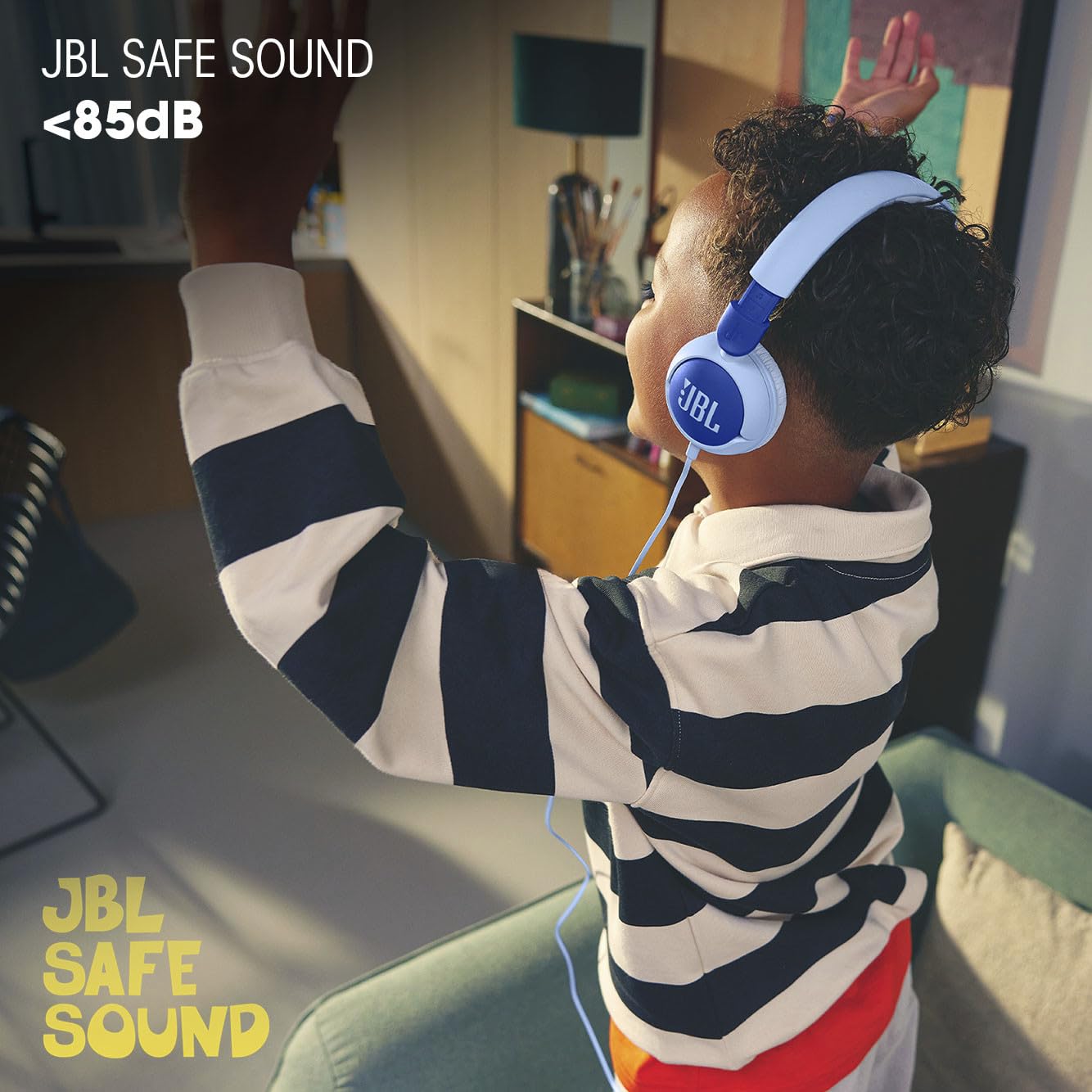 JBL Junior 320 Kids Headphones, Wired, Volume-Limited - Purple