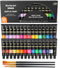Shuttle Art Acrylic Paint Set, 30 x12ml Tubes Artist Quality Non Toxic Rich Pigments Colors Great for Kids Adults Professional Painting on Rocks Canvas Wood Clay Fabric Ceramic Crafts