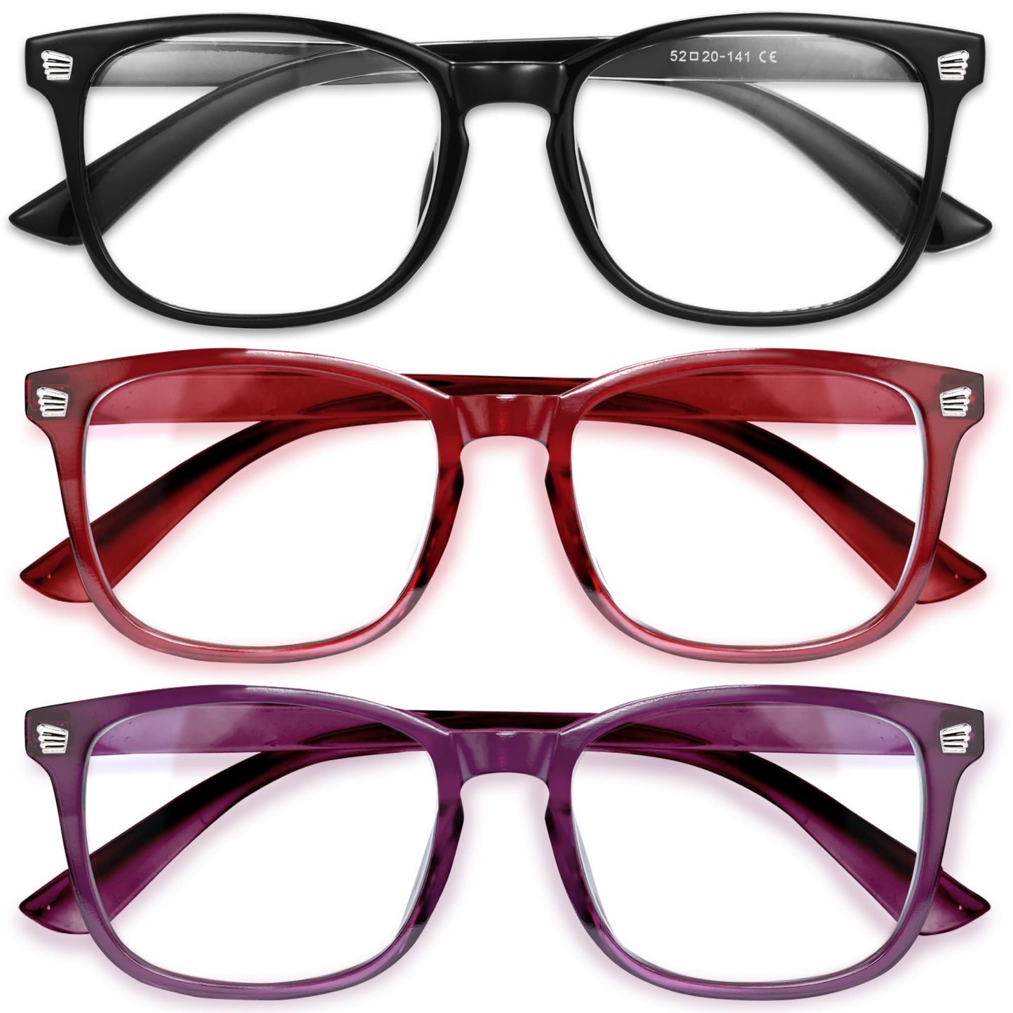 Gaoye Blue Light Glasses for Women - 3 Pack