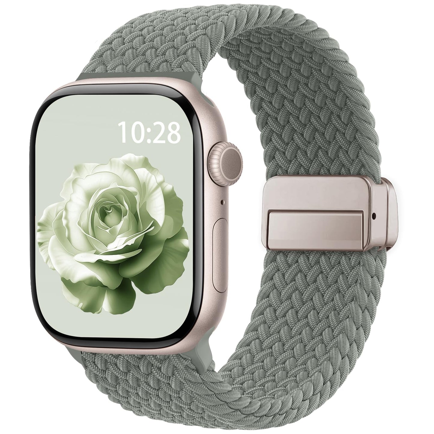 Braided Stretchy Magnetic Band Compatible with Apple Watch Bands Women Men