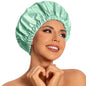 Edoneery Shower Caps for Women Reusable Waterproof, Shower Hair Cap