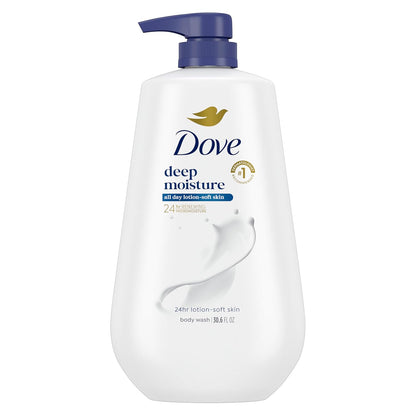 Dove Body Wash Body Wash Deep Moisture 30.6 oz Pump, Sulfate Free